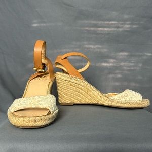 Vince Camuto neutral wedge espadrille sandals